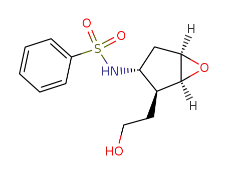 dl-(1β,2α,3β,5β)-2-(hydroxyethyl)-3-<(phenylsulfonyl)amino>-6-oxabicyclo<3.1.0>hexane