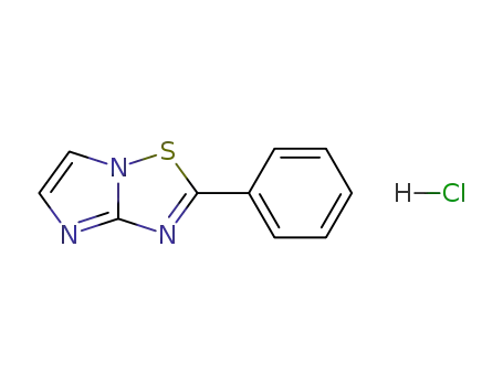 Molecular Structure of 61329-06-4 (Imidazo[1,2-b][1,2,4]thiadiazole, 2-phenyl-, monohydrochloride)