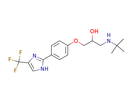 (2-(4-(3-TERT-BUTYLAMINO-2-HYDROXYPROPOXY)PHENYL)-4-TRIFLUOROMETHYL)IMIDAZOLECAS