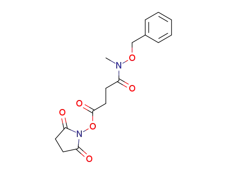Succinimido ester of N-methyl-N-(benzyloxy)succinamic acid