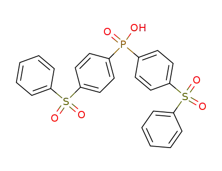 Molecular Structure of 62489-11-6 (Phosphinic acid, bis[4-(phenylsulfonyl)phenyl]-)