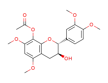 8-acetoxy-3',4',5,7-tetra-O-methyl-(+)-catechin