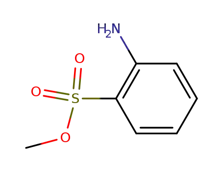 Molecular Structure of 50910-59-3 (Benzenesulfonic acid, 2-amino-, methyl ester)