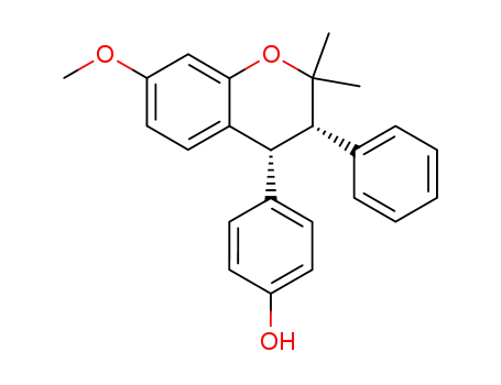 cis-2,2-Dimethyl-3-phenyl-4-(p-hydroxyphenyl)-7-methoxychroman