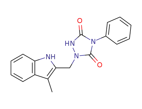 1,2,4-Triazolidine-3,5-dione,
1-[(3-methyl-1H-indol-2-yl)methyl]-4-phenyl-