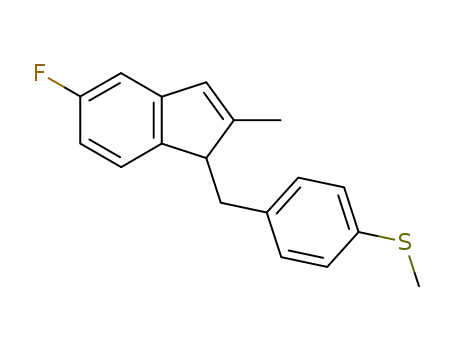 5-fluoro-2-methyl-1-(p-methylthiobenzyl)-indene