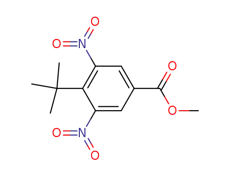 Molecular Structure of 61544-78-3 (Benzoic acid, 4-(1,1-dimethylethyl)-3,5-dinitro-, methyl ester)