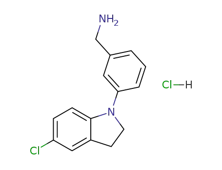 Benzenemethanamine, 3-(5-chloro-2,3-dihydro-1H-indol-1-yl)-,
monohydrochloride