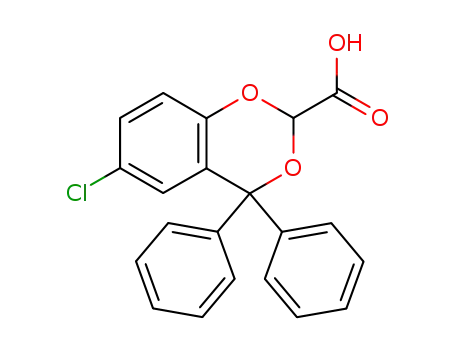 Molecular Structure of 71980-71-7 (4-chloro-7,7-diphenyl-8,10-dioxabicyclo[4.4.0]deca-2,4,11-triene-9-car boxylic acid)