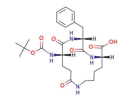 (2R,5S,14S)-2-Benzyl-14-tert-butoxycarbonylamino-3,11,15-trioxo-1,4,10-triaza-cyclopentadecane-5-carboxylic acid