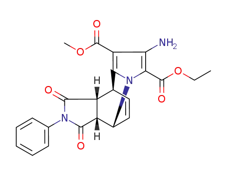 N-phenyl-4-amino-3-ethoxycarbonyl-5-methoxycarbonyl-2-azatricyclo<5.2.2.0<sup>2,6</sup>>undec-3,5,8-triene-10,11-exo-dicarboximide