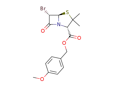 Molecular Structure of 96572-55-3 (p-methoxybenzyl-6-α-bromopenicillanate)