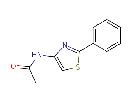 Molecular Structure of 7171-34-8 (2-Phenyl-4-acetoamidothiazole)