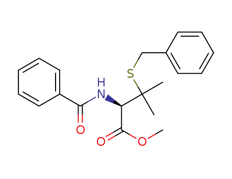 Molecular Structure of 884310-61-6 (methyl N-benzoyl-S-benzylpenicillaminate)