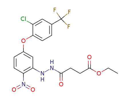 2-chloro-4-trifluoromethyl-3'-(3-ethoxycarbonylpropionyl)hydrazino-4'-nitrodiphenyl ether