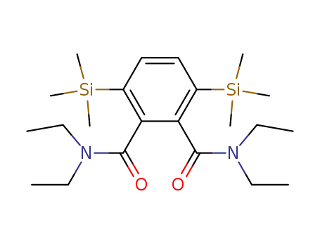 Molecular Structure of 97577-94-1 (1,2-Benzenedicarboxamide, N,N,N',N'-tetraethyl-3,6-bis(trimethylsilyl)-)