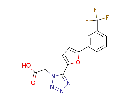 1H-Tetrazole-1-acetic acid, 5-(5-(3-(trifluoromethyl)phenyl)-2-furanyl)-
