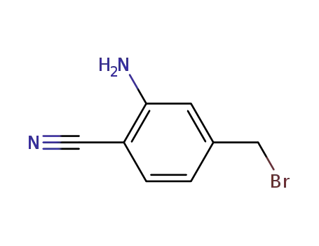 Molecular Structure of 251936-85-3 (2-amino-4-(bromomethyl)benzonitrile)