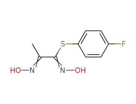 Propanimidothioic acid, N-hydroxy-2-(hydroxyimino)-, 4-fluorophenyl
ester