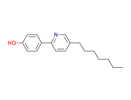 Molecular Structure of 110500-52-2 (Phenol, 4-(5-heptyl-2-pyridinyl)-)