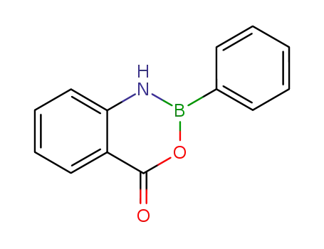 Molecular Structure of 42409-65-4 (2-phenyl-1,2-dihydro-benzo[a][1,3,2]-oxazaborinin-4-one)