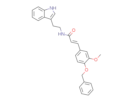2-Propenamide,
N-[2-(1H-indol-3-yl)ethyl]-3-[3-methoxy-4-(phenylmethoxy)phenyl]-, (E)-