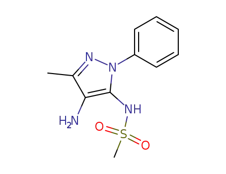 1-phenyl-3-methyl-4-amino-5-methanesulphonamidopyrazole