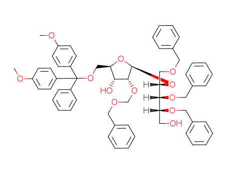 1,3,4-tri-O-benzyl-2-O-<2-O-(benzyloxymethyl)-5-O-(dimethoxytrityl)-β-D-ribofuranosyl>-D-ribitol