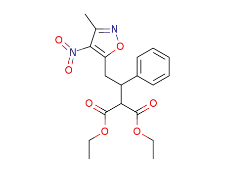 Propanedioic acid, [2-(3-methyl-4-nitro-5-isoxazolyl)-1-phenylethyl]-,
diethyl ester