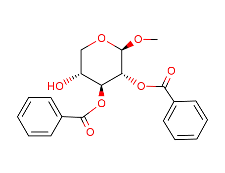 Molecular Structure of 83158-27-4 (methyl 2,3-di-O-benzoyl-β-D-xylopyranoside)