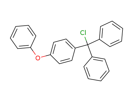 Molecular Structure of 34974-19-1 (p-phenoxytrityl chloride)