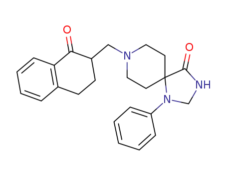 1,3,8-Triazaspiro[4.5]decan-4-one,
1-phenyl-8-[(1,2,3,4-tetrahydro-1-oxo-2-naphthalenyl)methyl]-