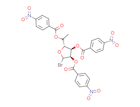 6-deoxy-2,3,5-tris-O-(p-nitrobenzoyl)-D-allofuranosyl bromide