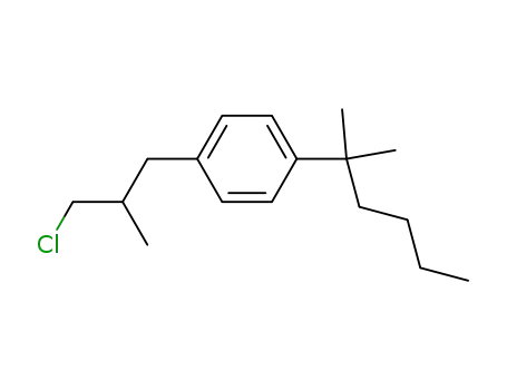 3-[4-(1,1-dimethylpentyl)-phenyl]-2-methylpropyl chloride