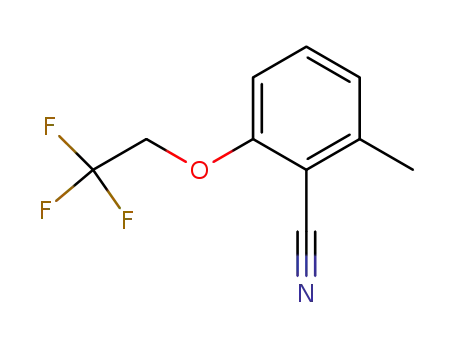 Molecular Structure of 84328-67-6 (2-Methyl-6-(2,2,2-trifluoro-ethoxy)-benzonitrile)