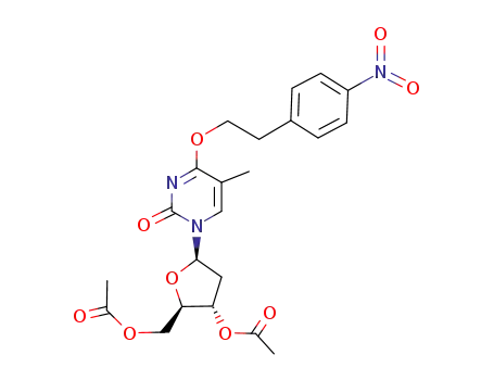 3',5'-di-O-acetyl-O<sup>4</sup>-p-nitrophenylethylthymidine