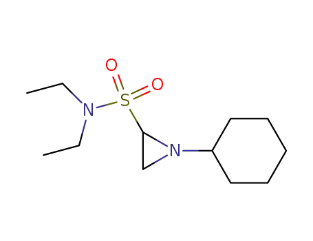 Molecular Structure of 87975-52-8 (2-Aziridinesulfonamide, 1-cyclohexyl-N,N-diethyl-)