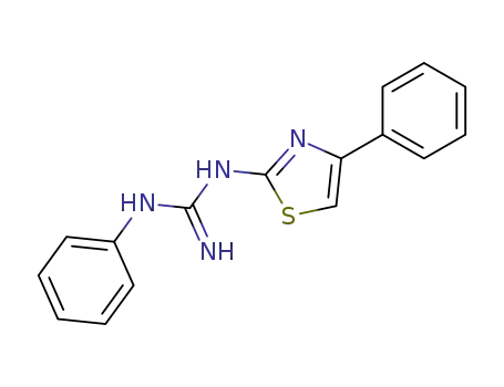 Molecular Structure of 7709-34-4 (1-Phenyl-3-(4-phenyl-2-thiazolyl)guanidine)