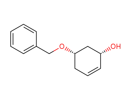 Molecular Structure of 130256-46-1 ((3S,5S)-5-benzyloxy-1-cyclohexen-3-ol)