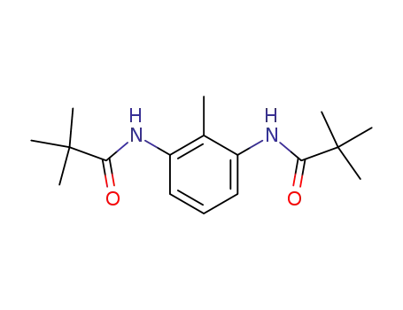 Molecular Structure of 25116-07-8 (N-[3-(2,2-dimethylpropionylamino)-2-methylphenyl]-2,2-dimethylpropionamide)