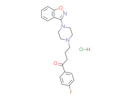 4-<4-(1,2-benzisoxazol-3-yl)-1-piperazinyl>-1-(4-fluorophenyl)-1-butanone hydrochloride