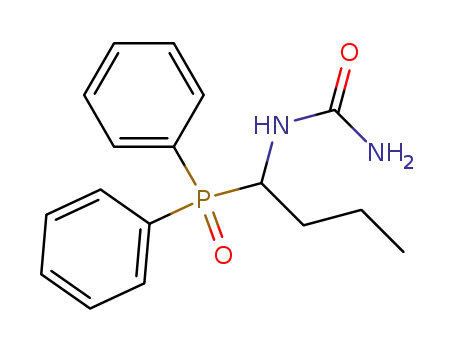 Molecular Structure of 43077-48-1 (Urea, [1-(diphenylphosphinyl)butyl]-)