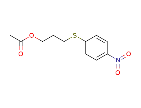 Molecular Structure of 78444-68-5 (3-p-nitrophenylthio-1-propyl acetate)