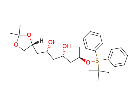 (2R,4R,6S,8R)-8-(t-butyldiphenylsiloxy)-1,2-(isopropylidenedioxy)nonane-4,6-diol