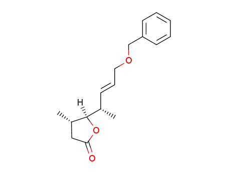(3S,4S,5S)-(E)-8-benzyloxy-4-hydroxy-3,5-dimethyloct-6-enoic acid lactone