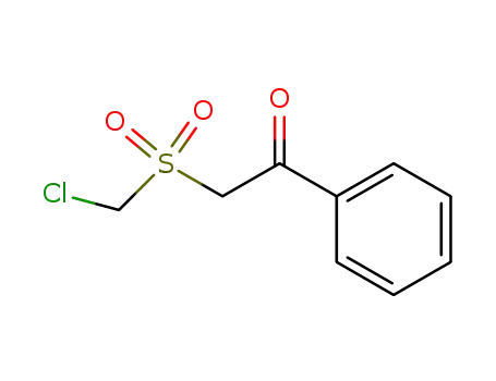 Molecular Structure of 90649-90-4 (ω-Chlormethansulfonyl-acetophenon)