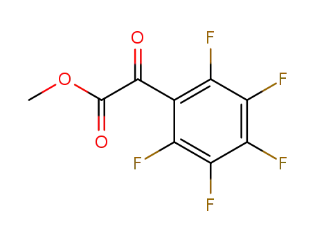 Molecular Structure of 38449-80-8 ((pentafluoro phenyl) glyoxylic acid methyl ester)