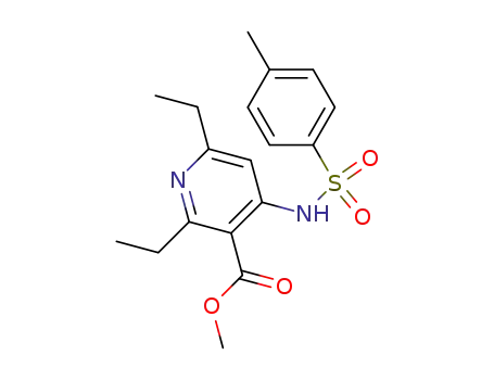 3-Pyridinecarboxylic acid,
2,6-diethyl-4-[[(4-methylphenyl)sulfonyl]amino]-, methyl ester