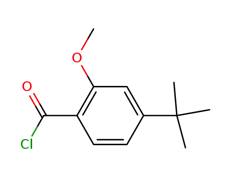 Molecular Structure of 216967-68-9 (4-tert-butyl-2-methoxy-benzoyl chloride)