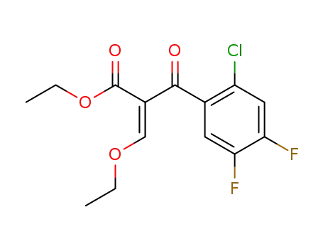 2-chloro-α-(ethoxymethylene)-4,5-difluoro-β-oxobenzenepropanoic acid,ethyl ester